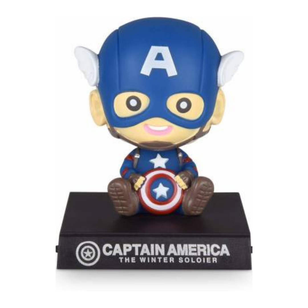 Baby Captain America Bobble Head Action Figure With Mobile Holder