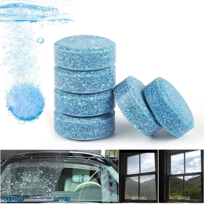 HSR Car Accessories 10PCS Car Wiper Detergent Effervescent Tablets Auto Windshie