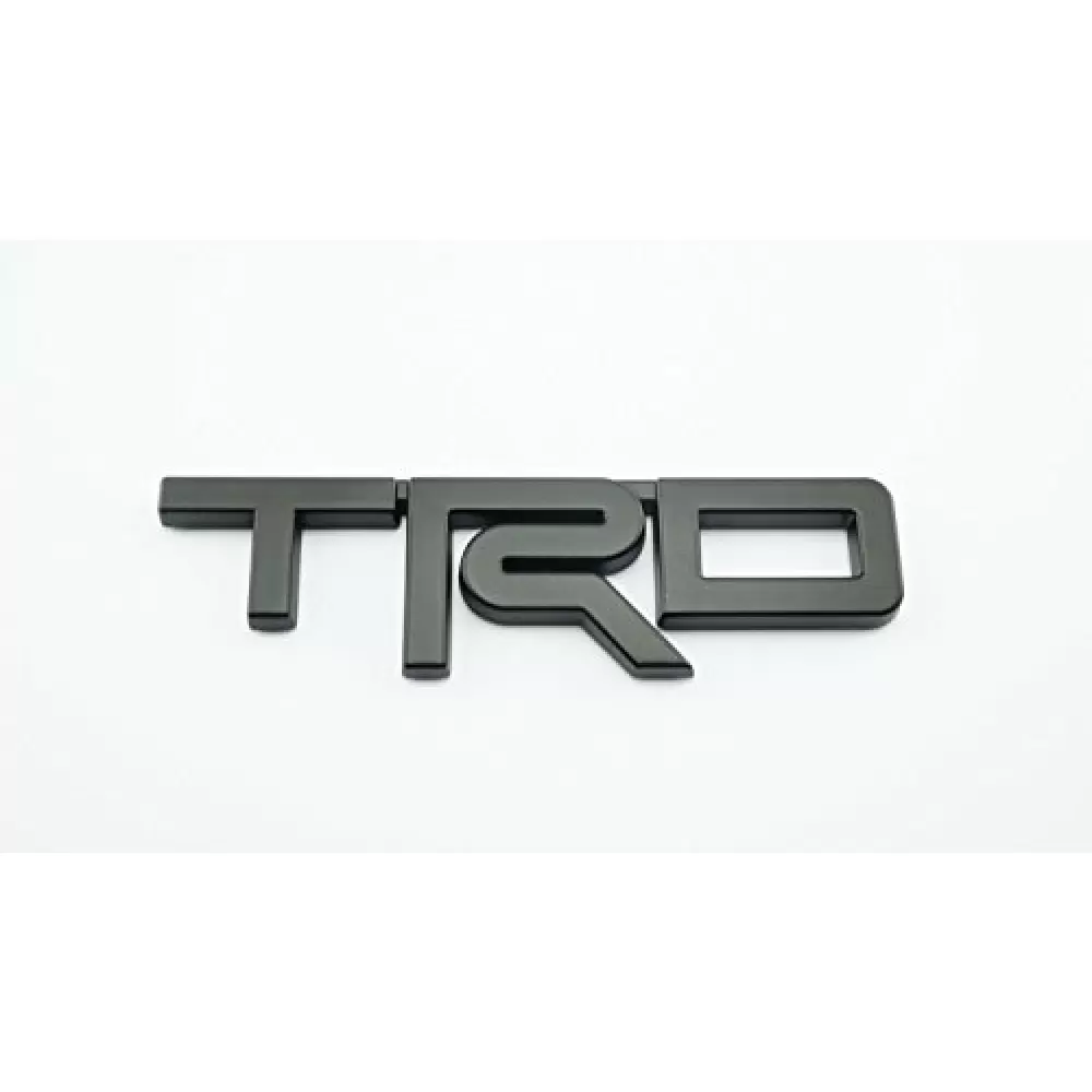TRD Metal Body Side Bedge Logo Emblem Decal Sticker (Black)