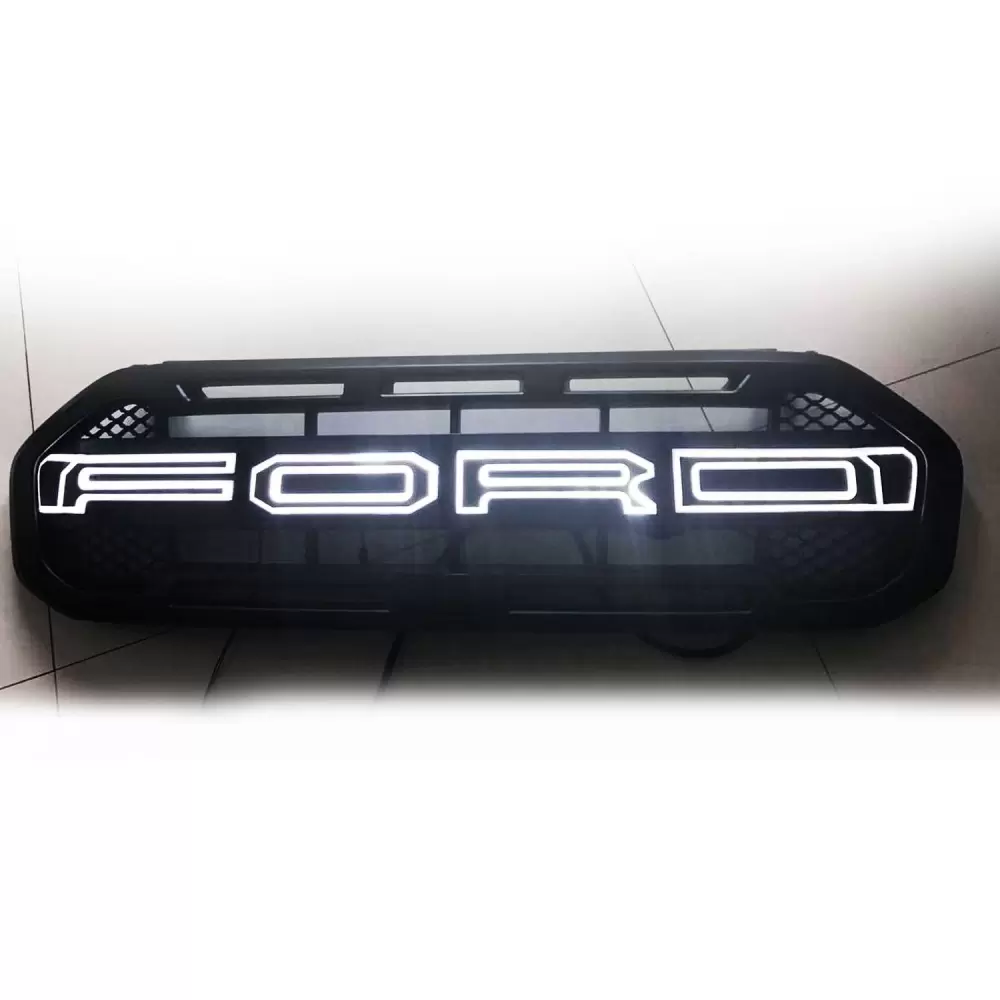 Ford Logo Style Front Grill With LED Lights For New Endeavour 2019 in High Quali