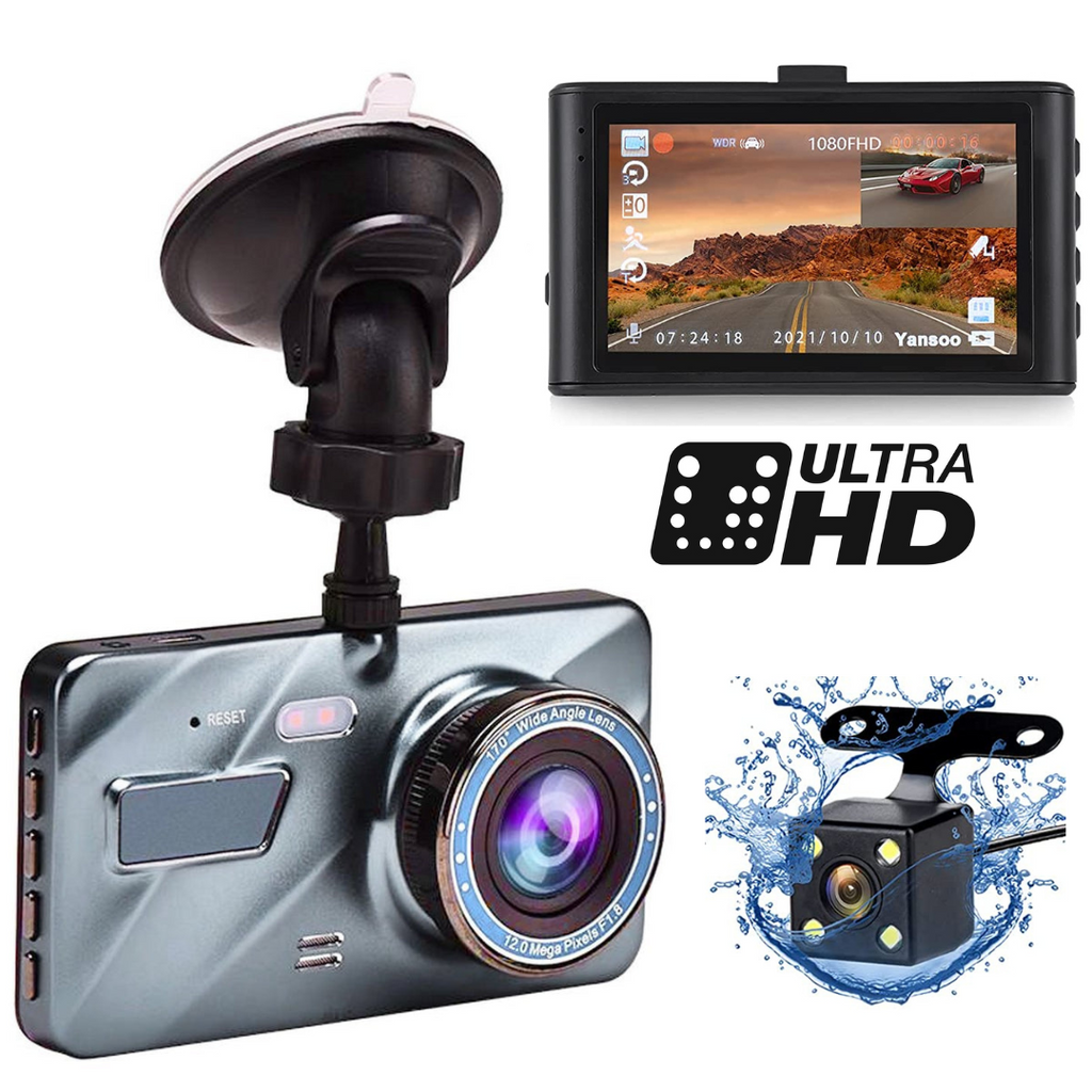 Dash Cam | 3 inch Dashboard Camera Ultra HD 170° Wide Angle Backup Camera