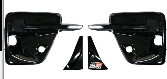 Legender GR Fog Lamp Covers with GR Sport Caps for Toyota Fortuner | Premium Finish, Tool‑Free Install