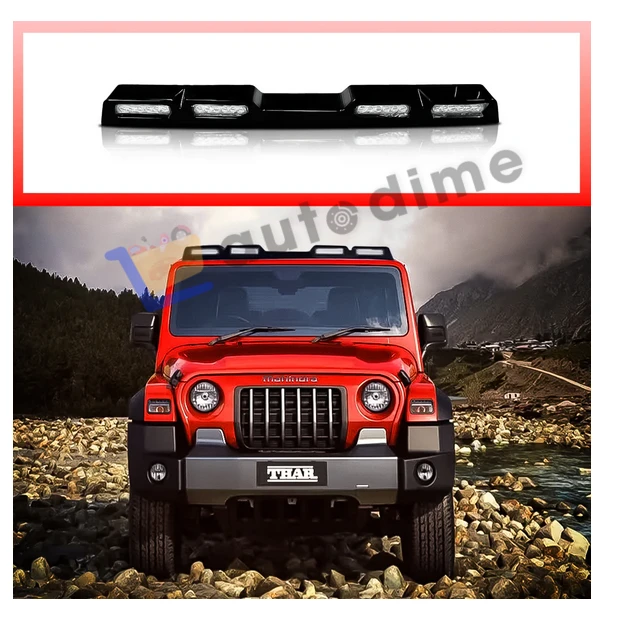 Defender Style Roof Light for Mahindra Thar ROXX | With Police/Flash Modes, Weather‑Resistant, No‑Drill Fit